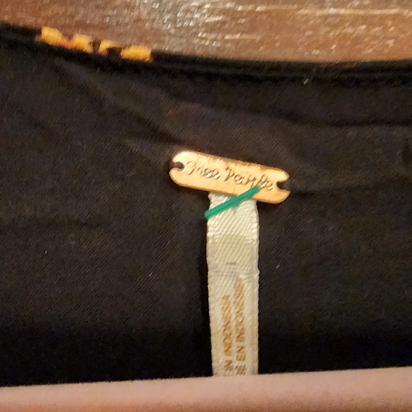 FREE PEOPLE Floral Boho Sundress with Plunge Neckline Bishop Sleeves LILOU LARGE - Picture 10 of 16